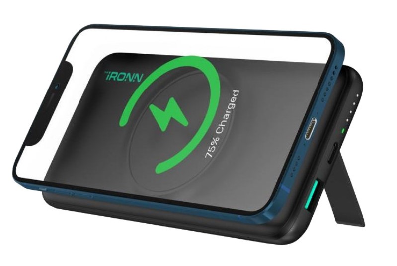 Зовнішній акумулятор (павербанк) iRONN Magnetic Wireless 10000mAh Black (IR2015MWH) Зовнішній акумулятор (павербанк) iRONN Magnetic Wireless 10000mAh Black (IR2015MWH)